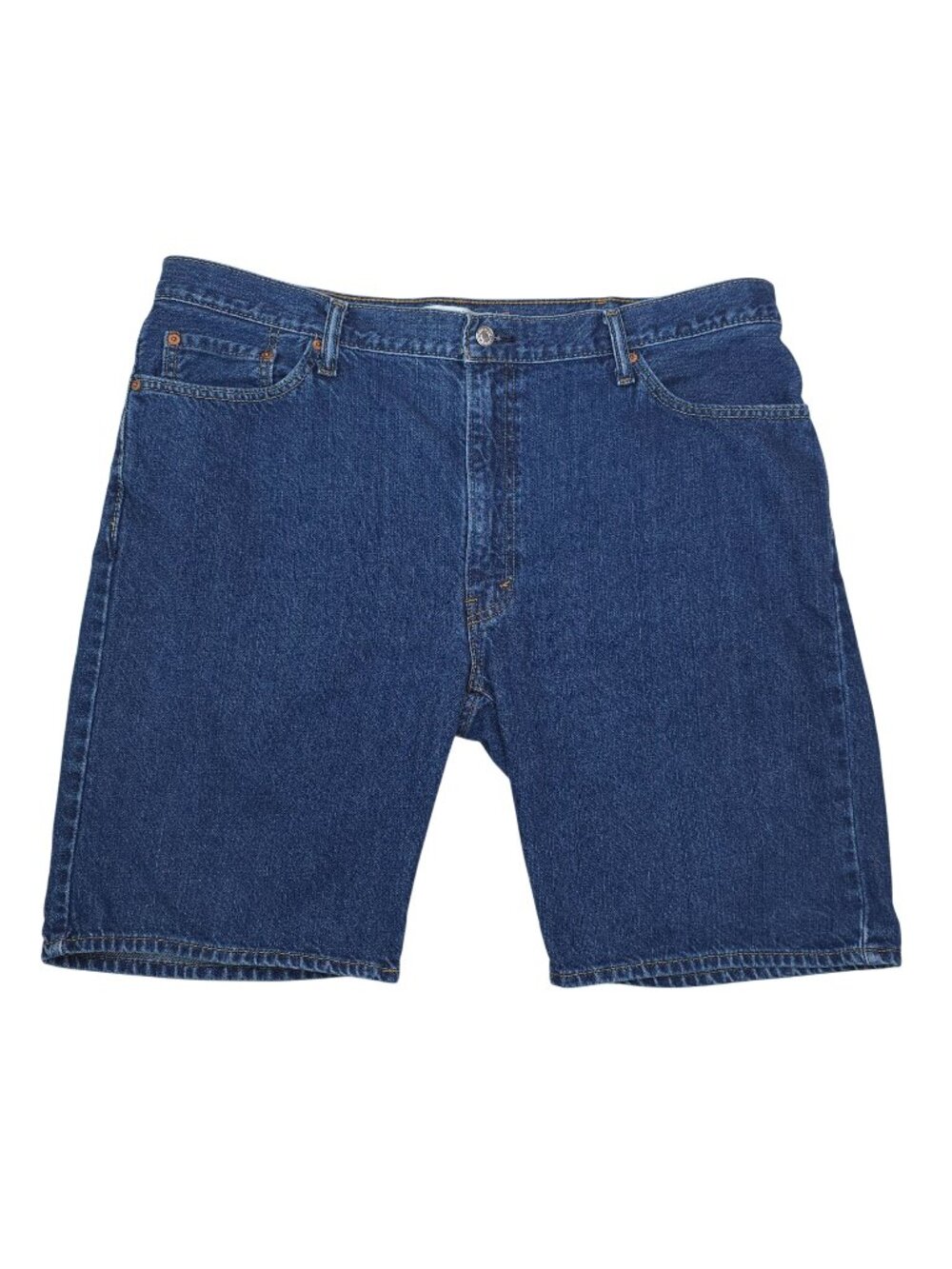 Levis 505 Straight Fit Denim Shorts W42 Blue Classic Casual Wear Mens